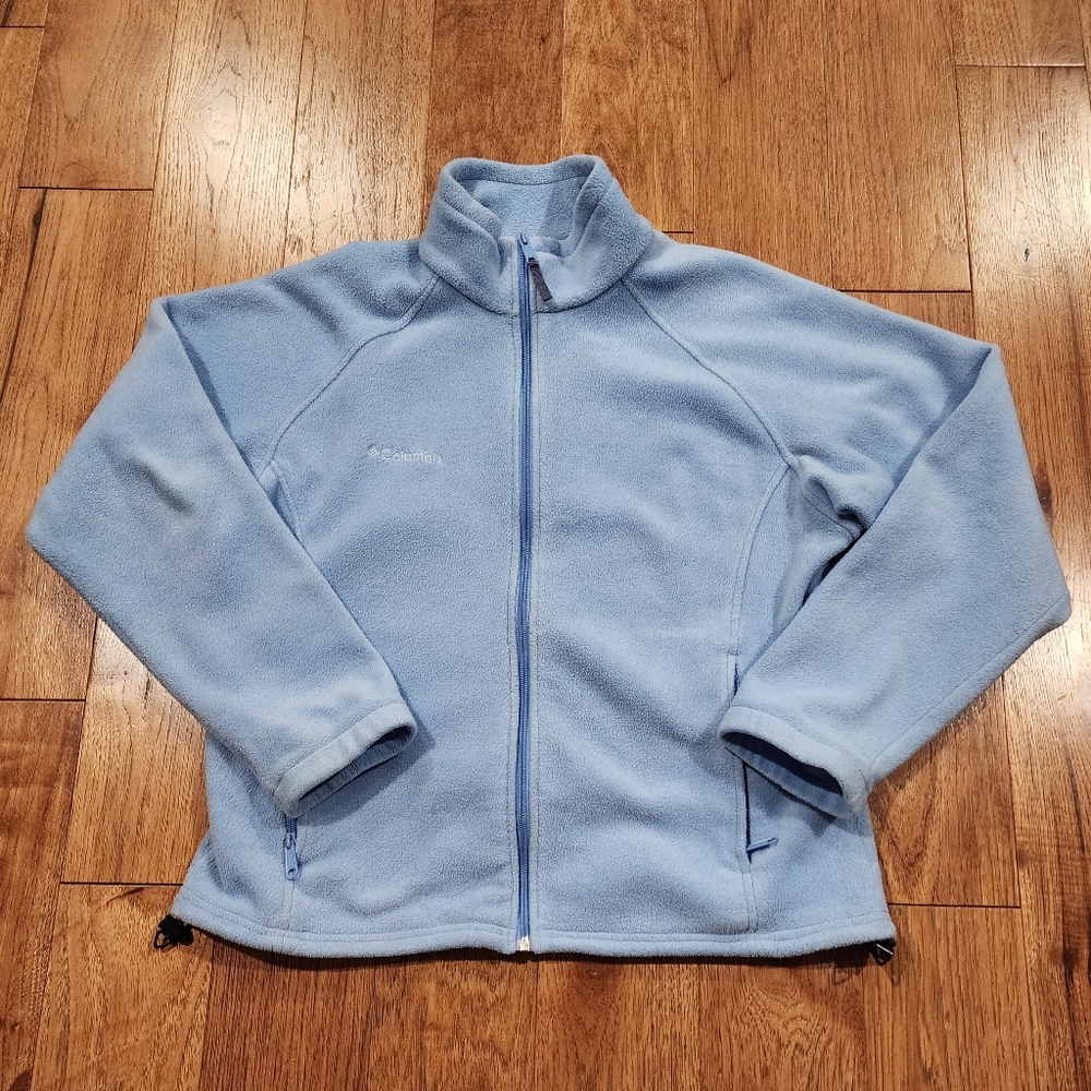 Columbia Full Zip Lightweight Fleece Long Sleeve Jacket Outdoorsy Granola.  XL